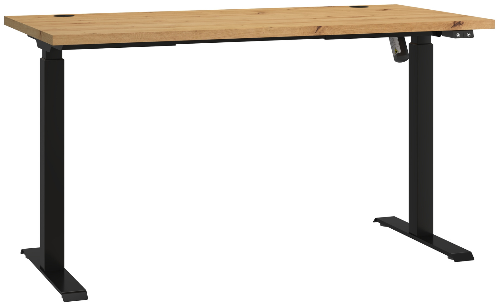 Biurko regulowane elektrycznie MULL 138x67 cm metalowe nogi