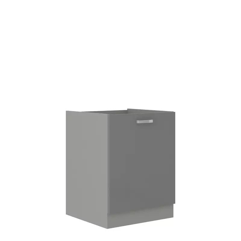 Szafka kuchenna dolna szary połysk 60 cm SILVER