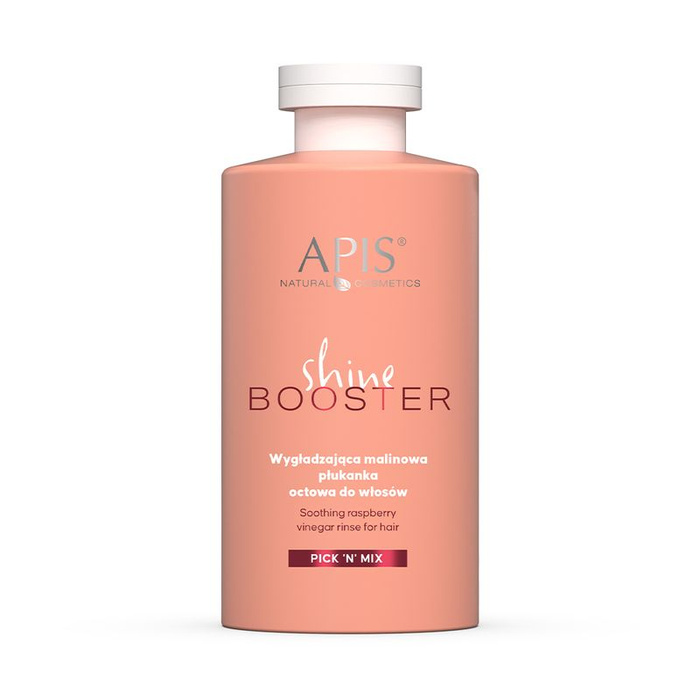 Apis PICK'N'MIX Wygładzająca malinowa płukanka octowa do włosów, 300 ml