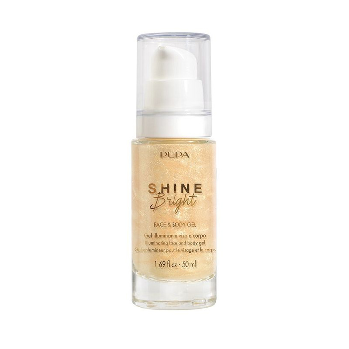 PUPA Milano Shine Bright Rozświeltający żel do twarzy i ciała, 50 ml