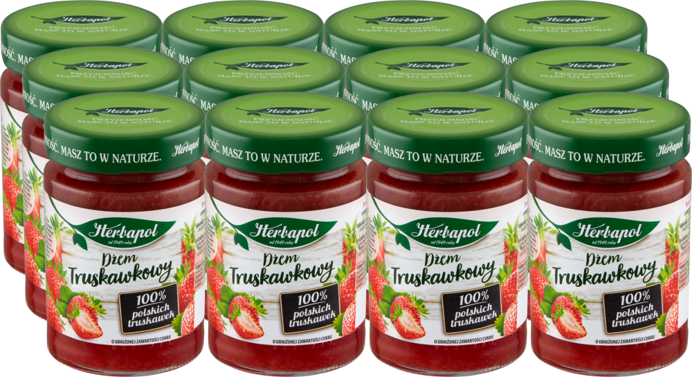 Dżem truskawkowy niskosłodzony Herbapol 280 g