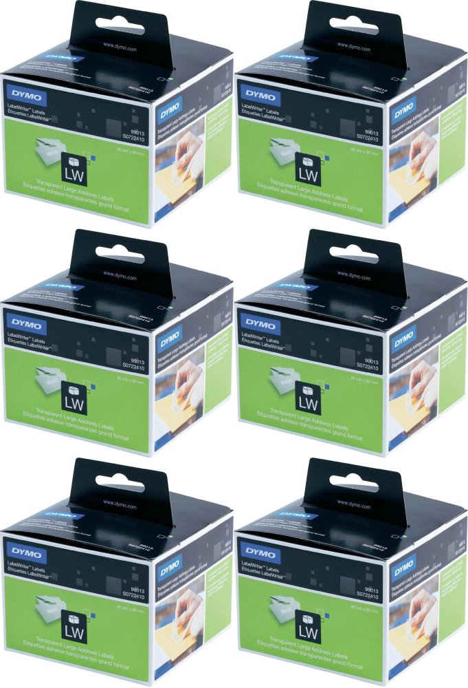 DYMO 99013 etykiety adresowe 36x89mm 260 szt. przezroczyste