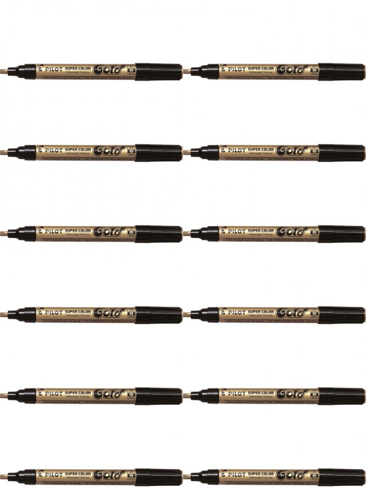 Marker olejowy Pilot Super Color Broad ścięta 4.5 mm złoty