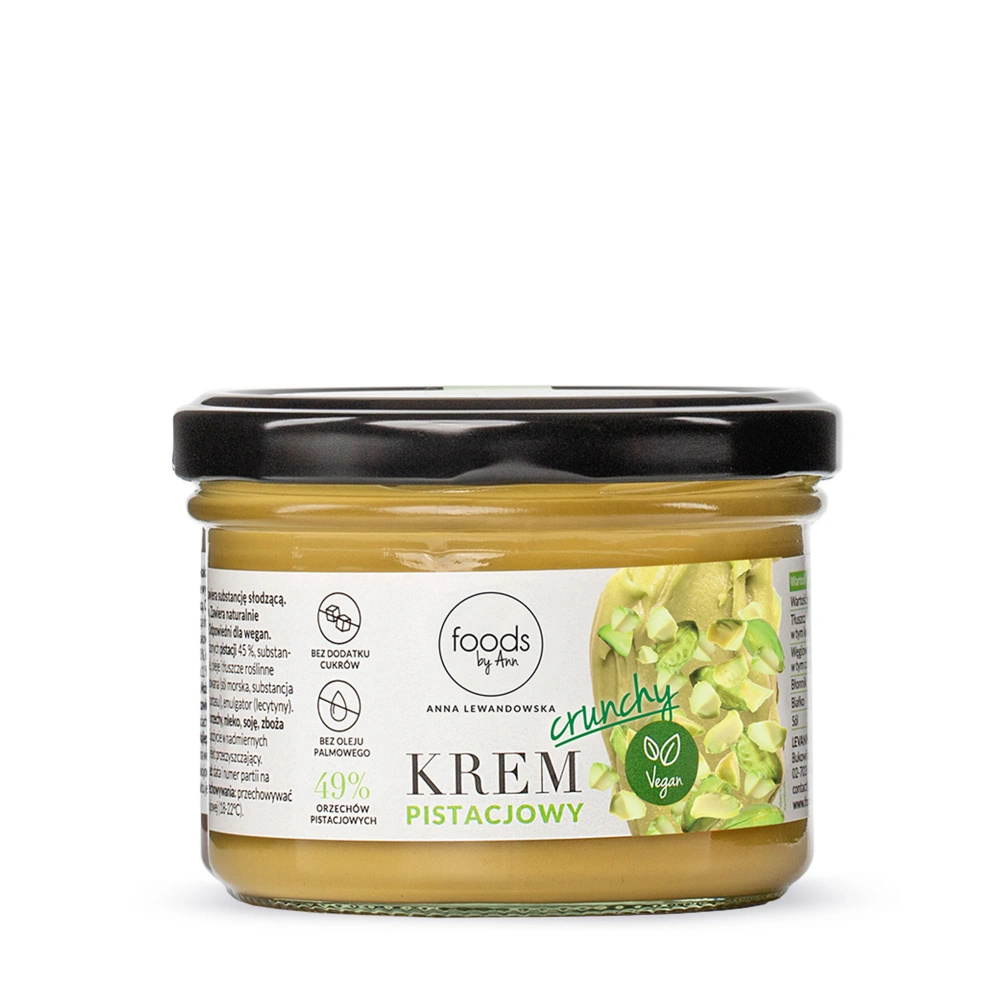 Krem pistacjowy crunchy 49% orzechów, 200 g