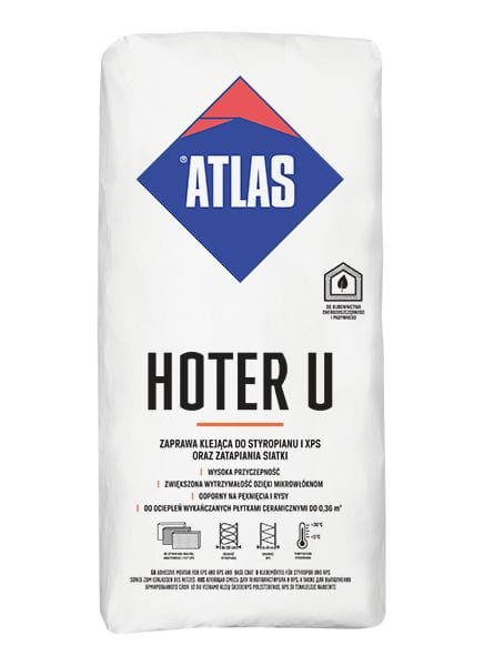 Klej do styropianu i XPS Atlas Hoter U 25kg