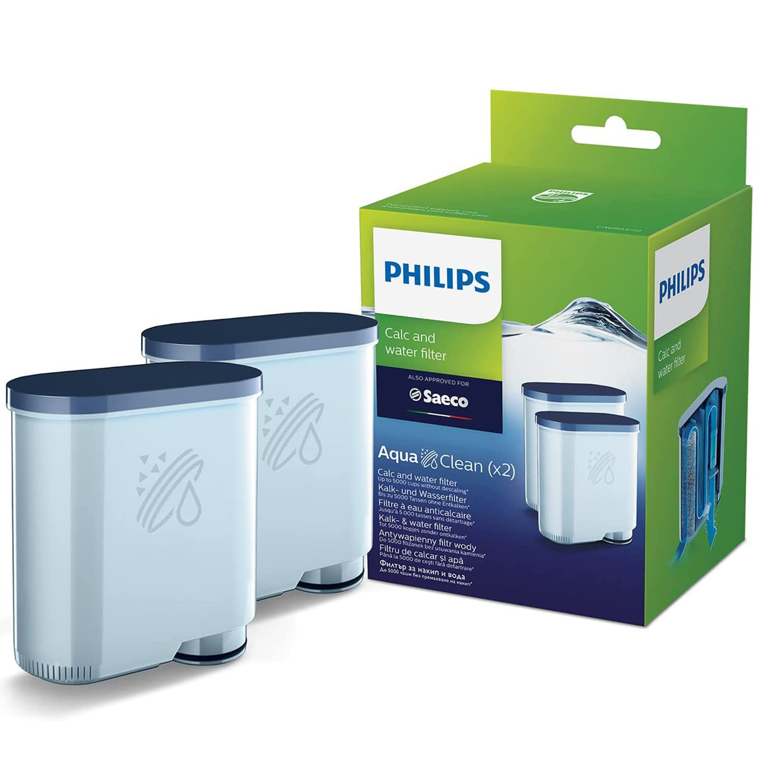 2x Filtry Philips Saeco AquaClean CA6903/00 do Ekspresów LatteGo