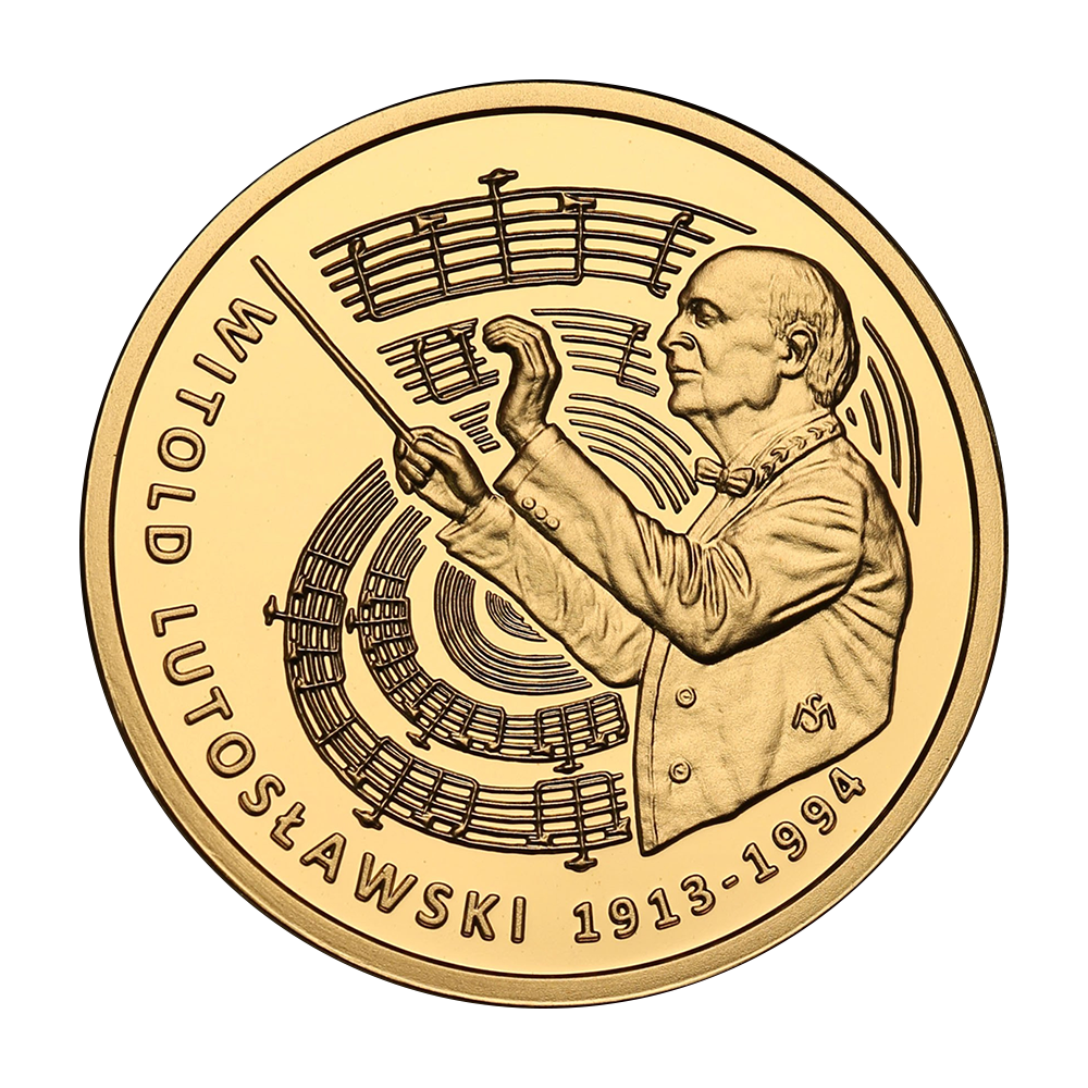 Złota moneta 200 zł Witold Lutosławski 2013 - wysyłka 24 h! - Mennica Skarbowa