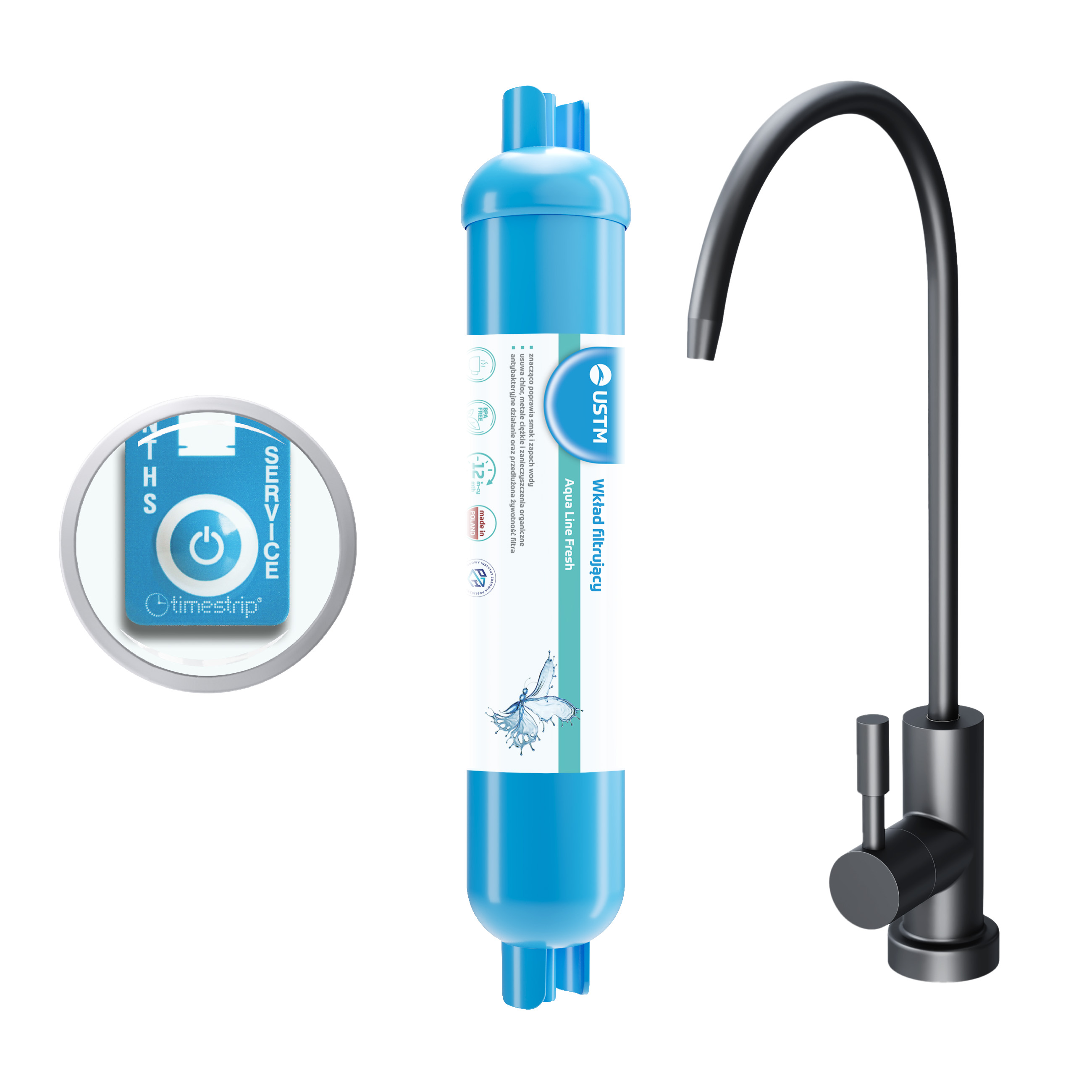 USTM Aqua Line system filtracji Fresh AQUALINEFRESHBLACKSTYLE - Wysyłka w 24h