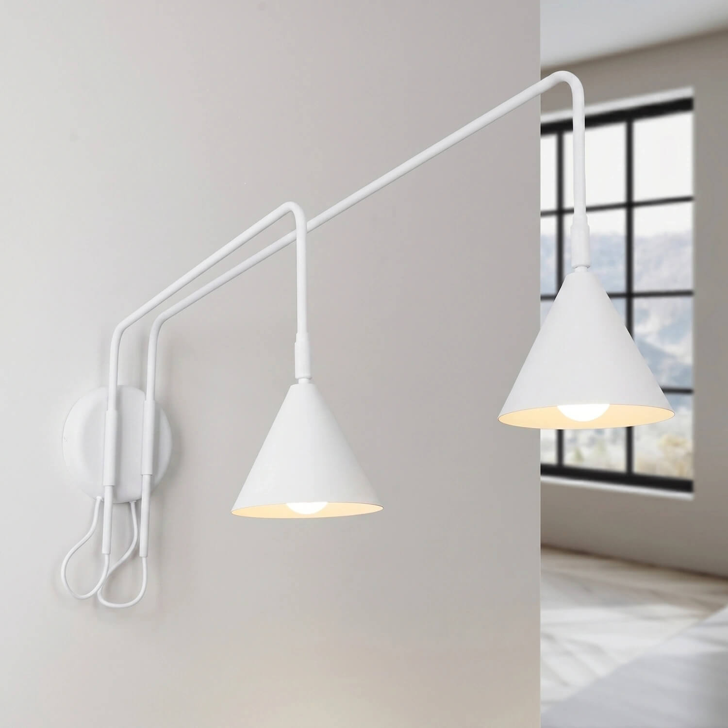 Sollux Lighting Nox kinkiet 2x10 W biały SL.2506
