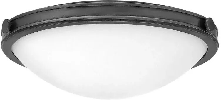 Elstead Lighting Collier plafon 3x40 W oksydowana czerń/opal HK-COLLIER-F-M-BX