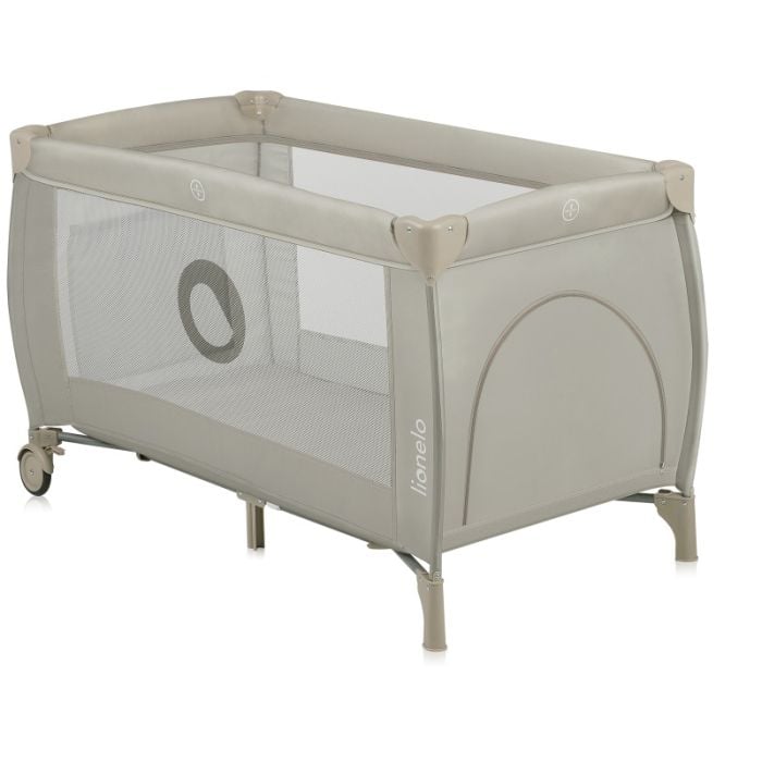 Lionelo Stefi Plus - łóżeczko turystyczne-Beige Cappuccino