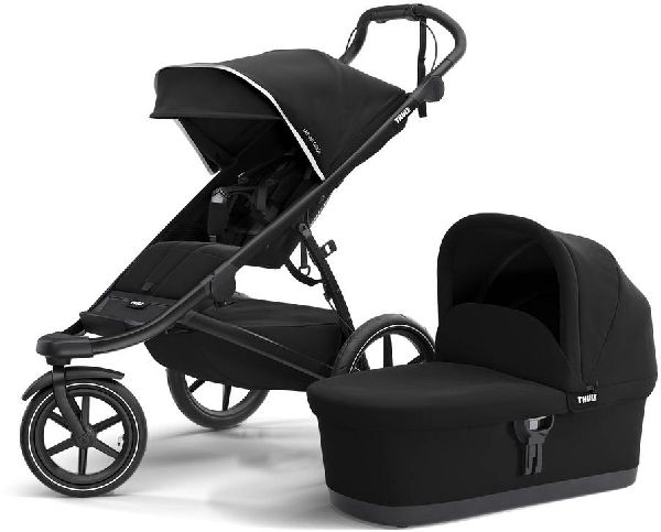 Thule Urban Glide 2 - trójkołowy wózek głęboko - spacerowy do biegania-Black on Black