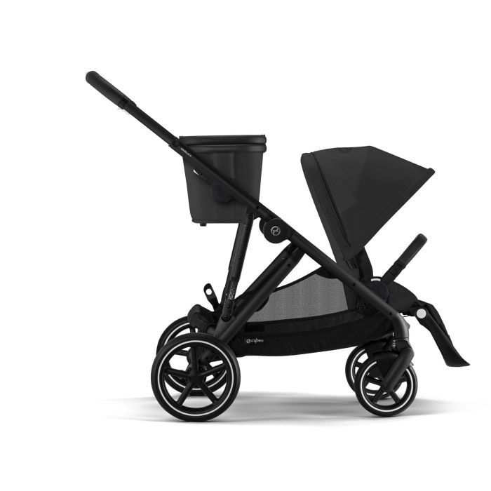 Cybex Gazelle S - wózek spacerowy z dodatkowym koszem ma zakupy-Moon Black (Black Frame)