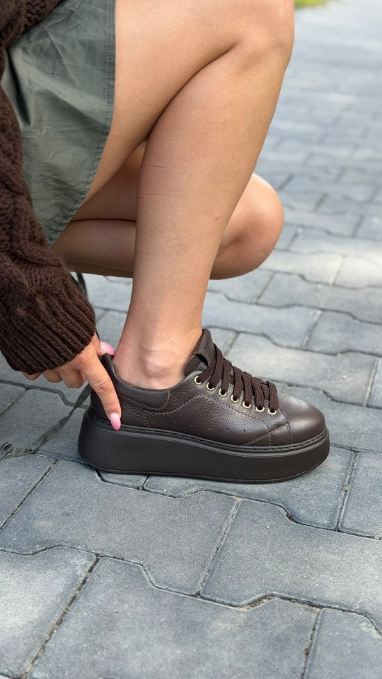 Sneakers SN41 - 1D/NO Czekolada