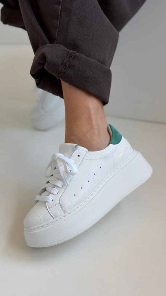 Sneakersy SN41 - 1G Biały / Zielony