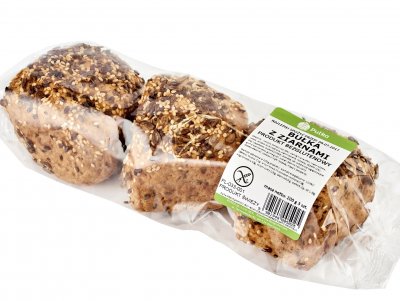BEZGLUTENOWA Bułka z Ziarnami 200g (3 szt.)