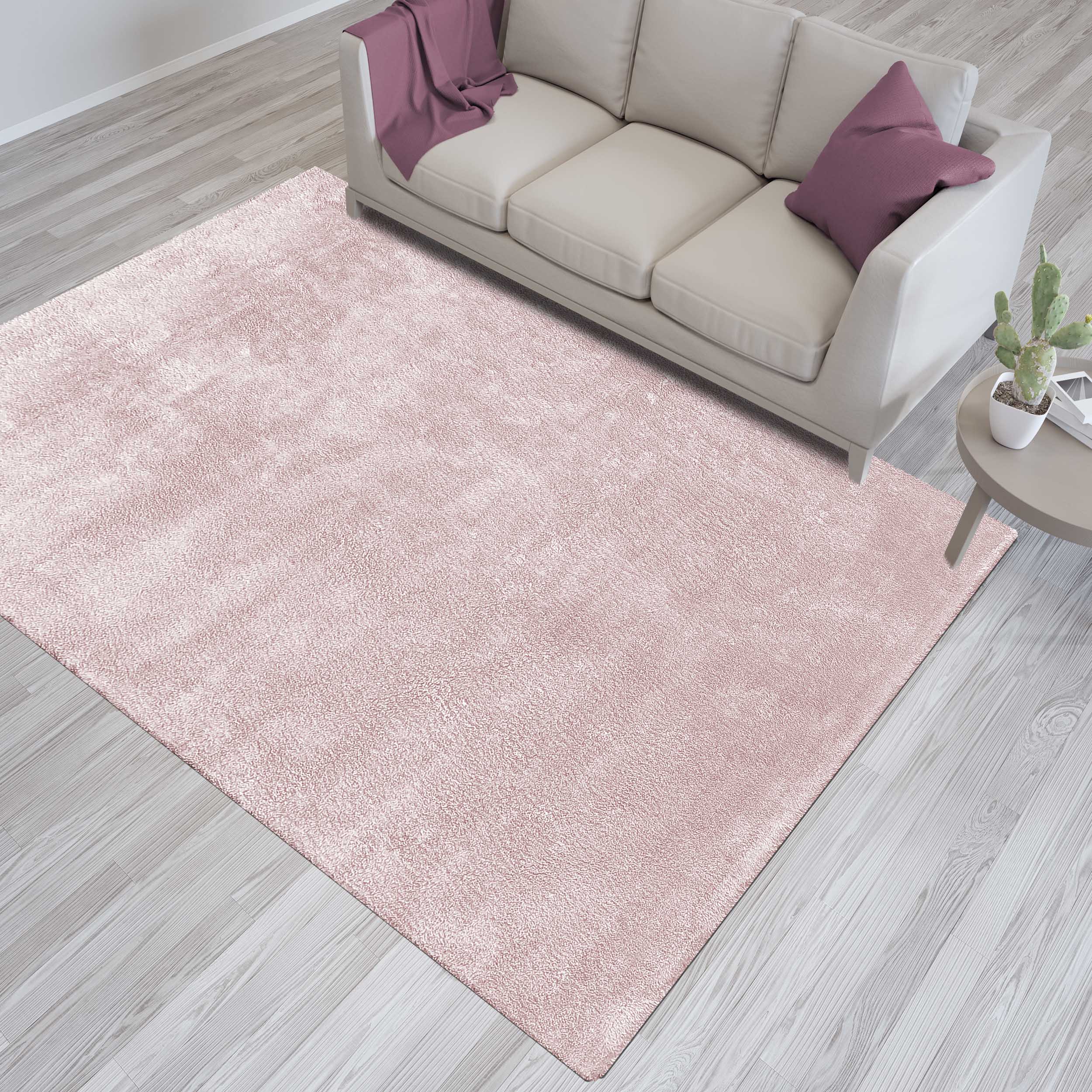 Dywan - 80 x 300 cm - Pudrowy - Shaggy - Dywanopol