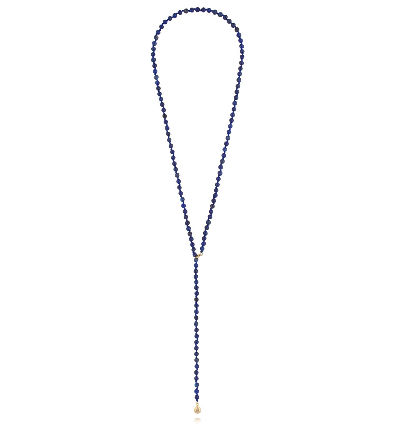 Naszyjnik długi z lapisem lazuli - By Dziubeka