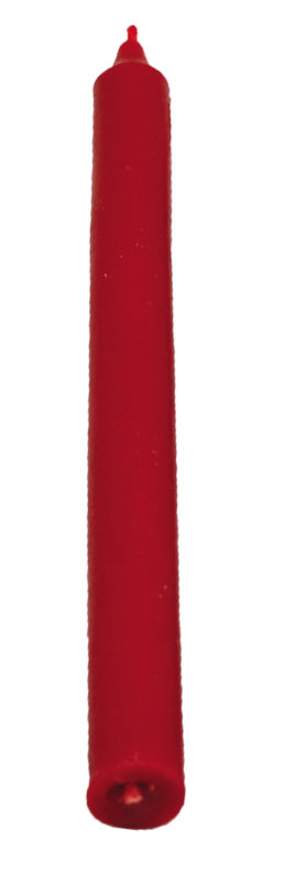 Świeca z wosku pszczelego A 15x1,2cm - czerwona