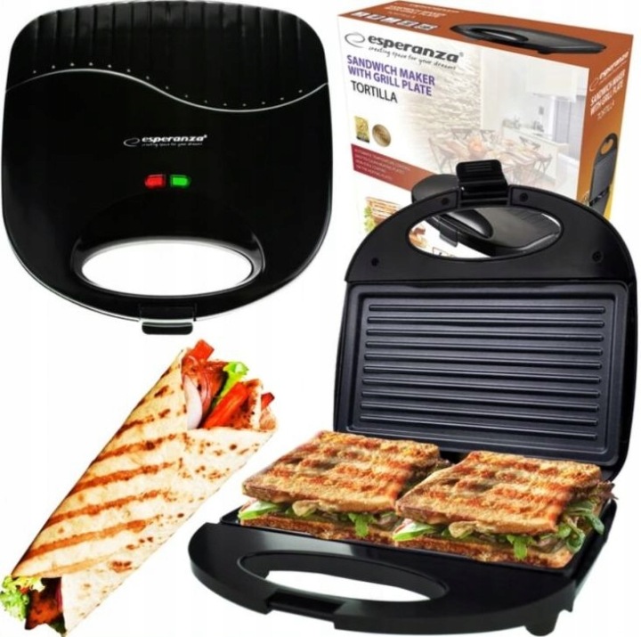 ESPERANZA Opiekacz do Kanapek TORTILLA EKT009 - Henryx24