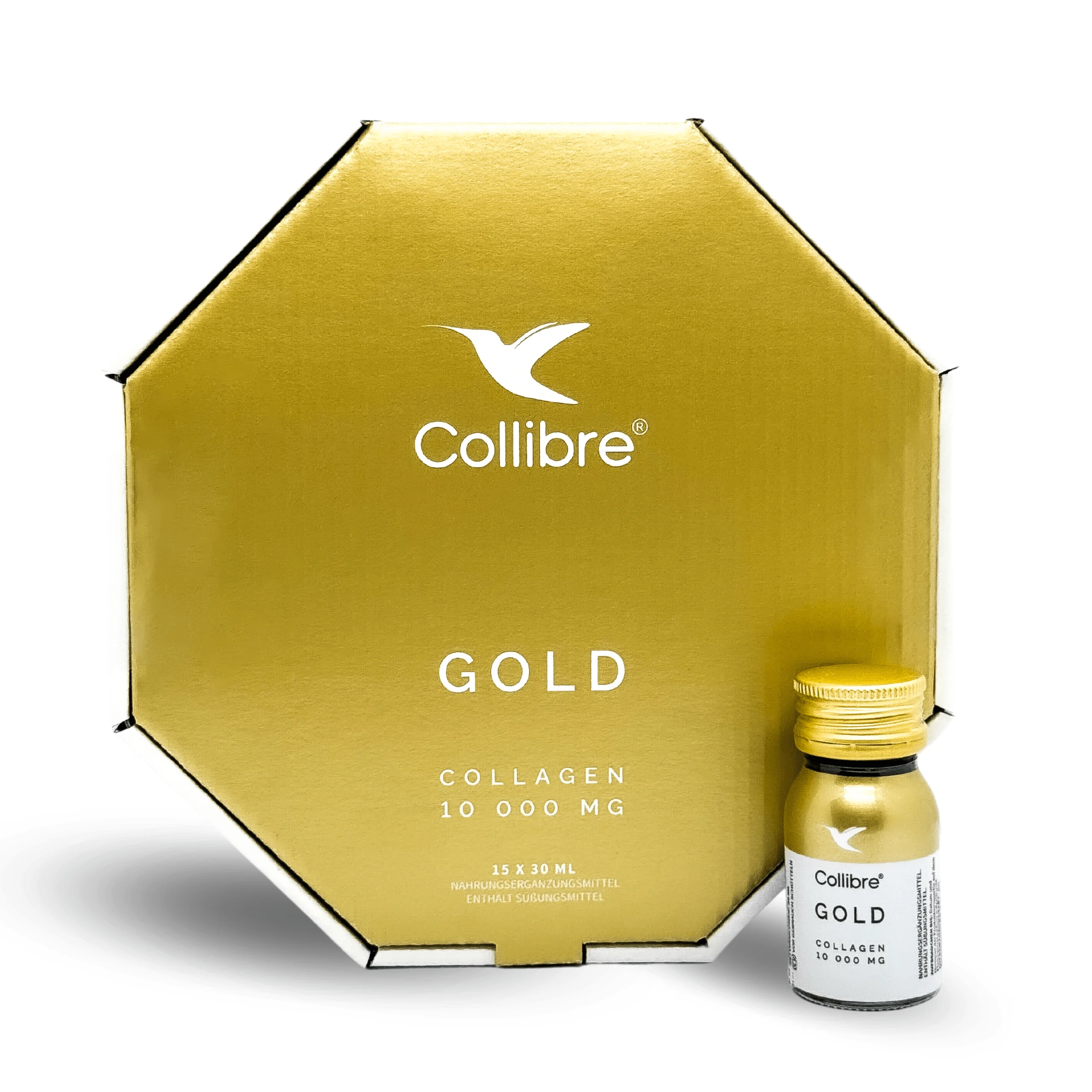 Collibre - Gold Shot Kolagen do picia - Zdrowe stawy, 15 butelek (Zawartość zestawu: 15 butelek x 30ml)