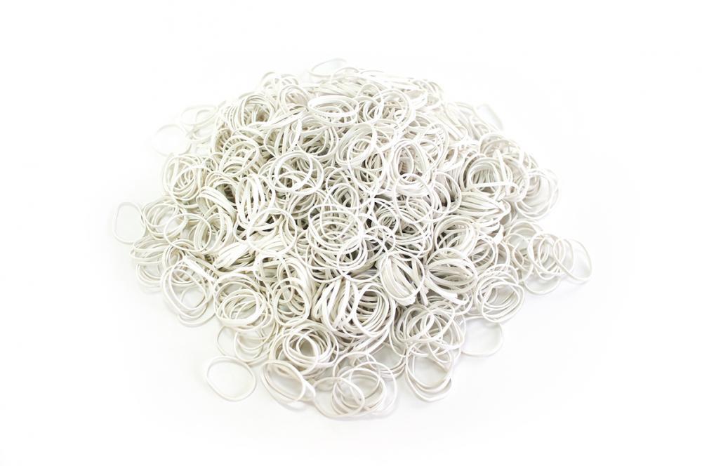 Gumki recepturki Emerson, 80 mm, 1 kg, biały
