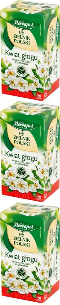 Herbapol Kwiat głogu – herbata ziołowa w torebkach 20 x 2 g