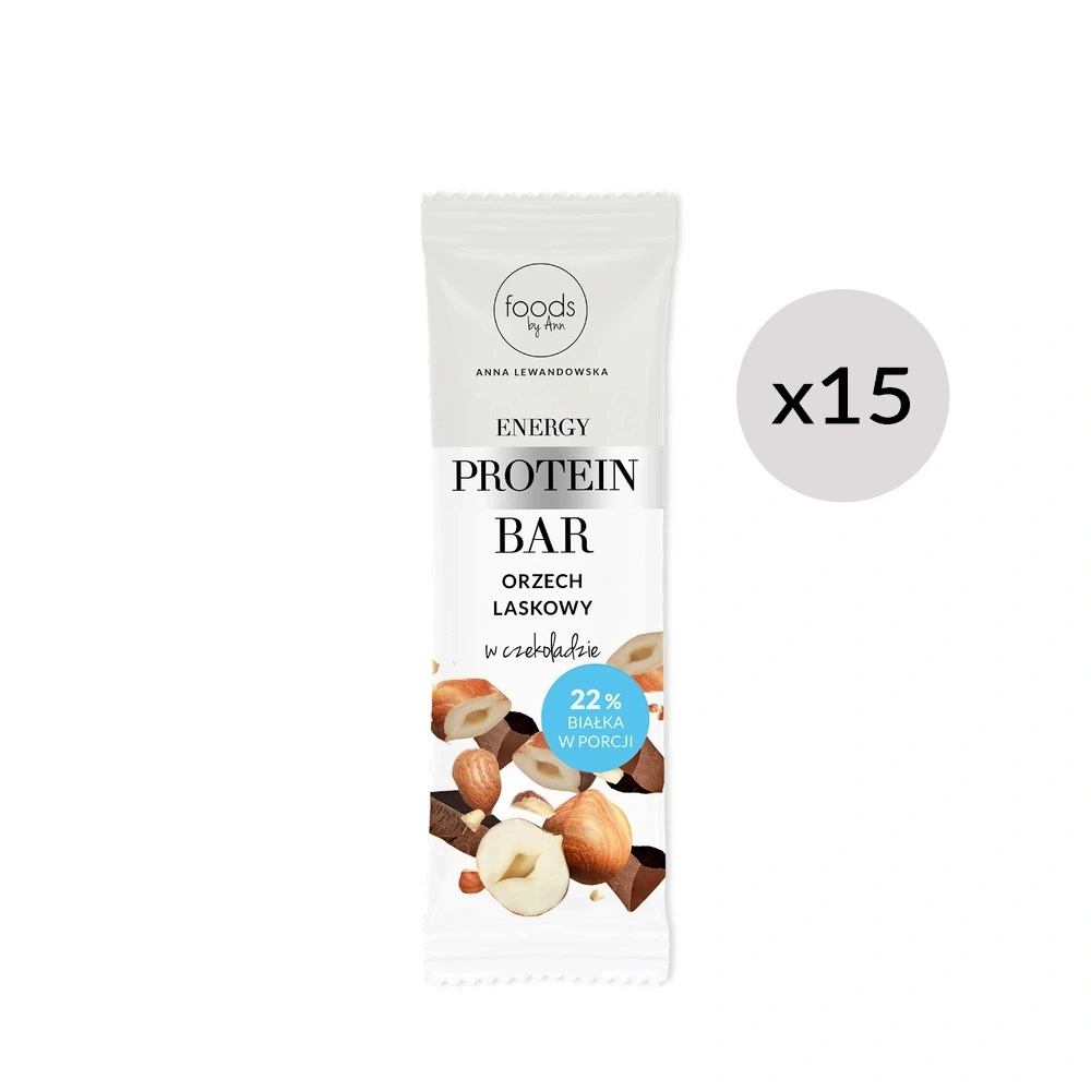 Energy Protein Bar orzech laskowy, 35 g x15