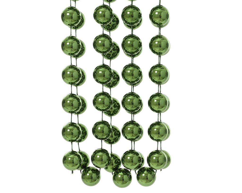Korale na choinkę zielone grube 2,7m