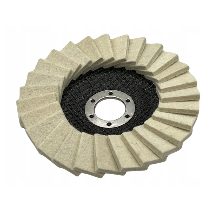 Filc polerski na dysku listkowy 125x10mm Germa Flex