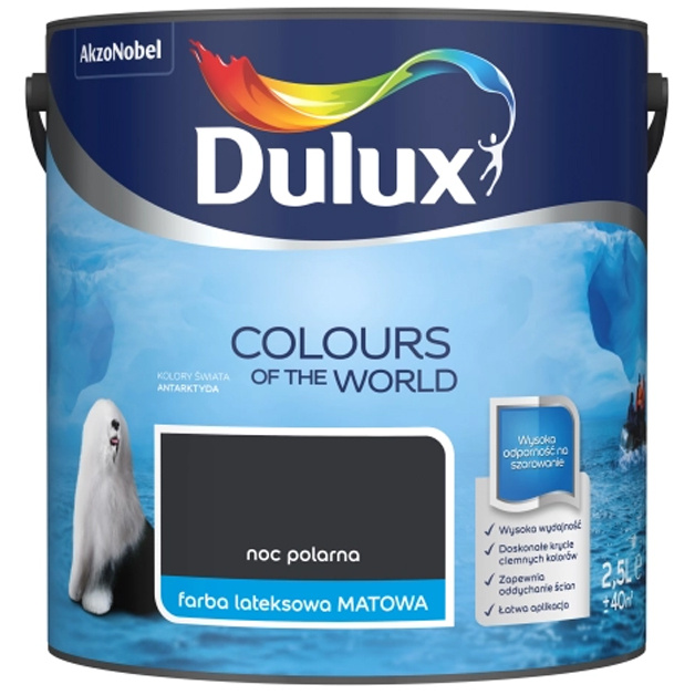 Farba lateksowa Kolory Świata Noc polarna 2,5L Dulux