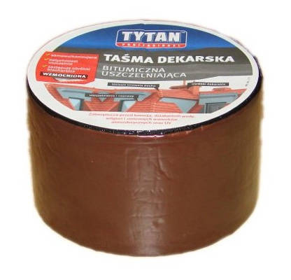 Taśma dekarska brązowa 15cm / 10m Tytan
