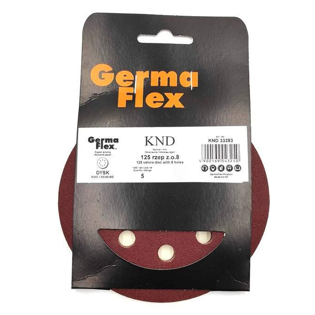 Krążek ścierny z rzepem z otworami P320 / 125mm / 5 sztuk