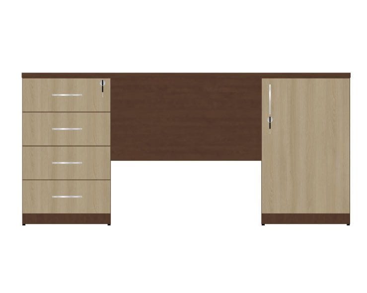 HEBE BP27/8 Biurko szafkowe lewe 158,5x80x74h
