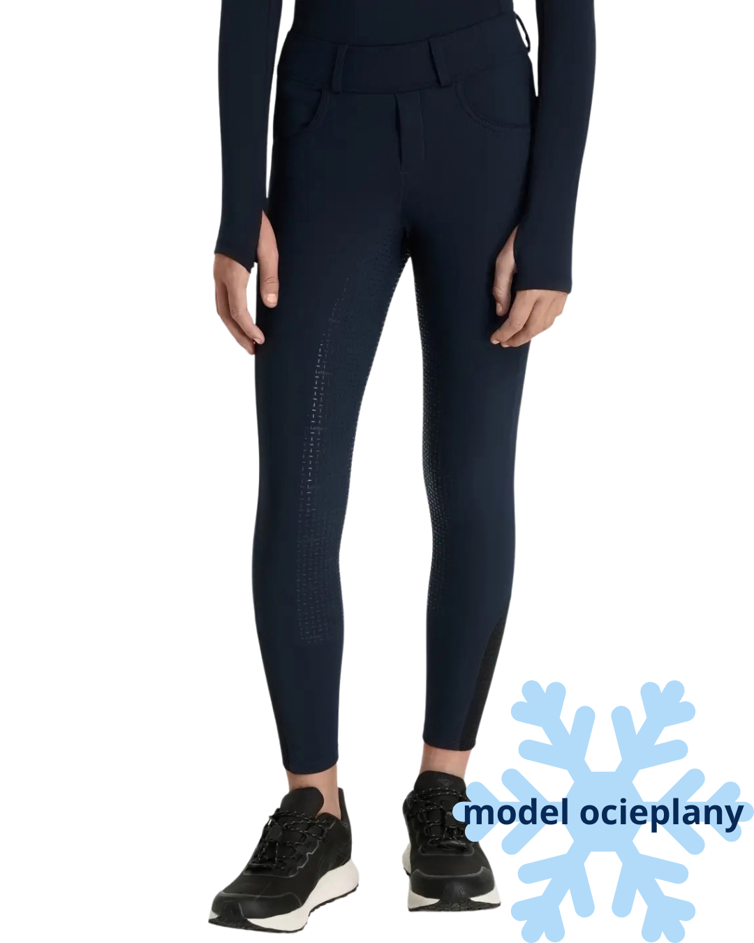 LeMieux legginsy jeździeckie Ella Winter Navy junior
