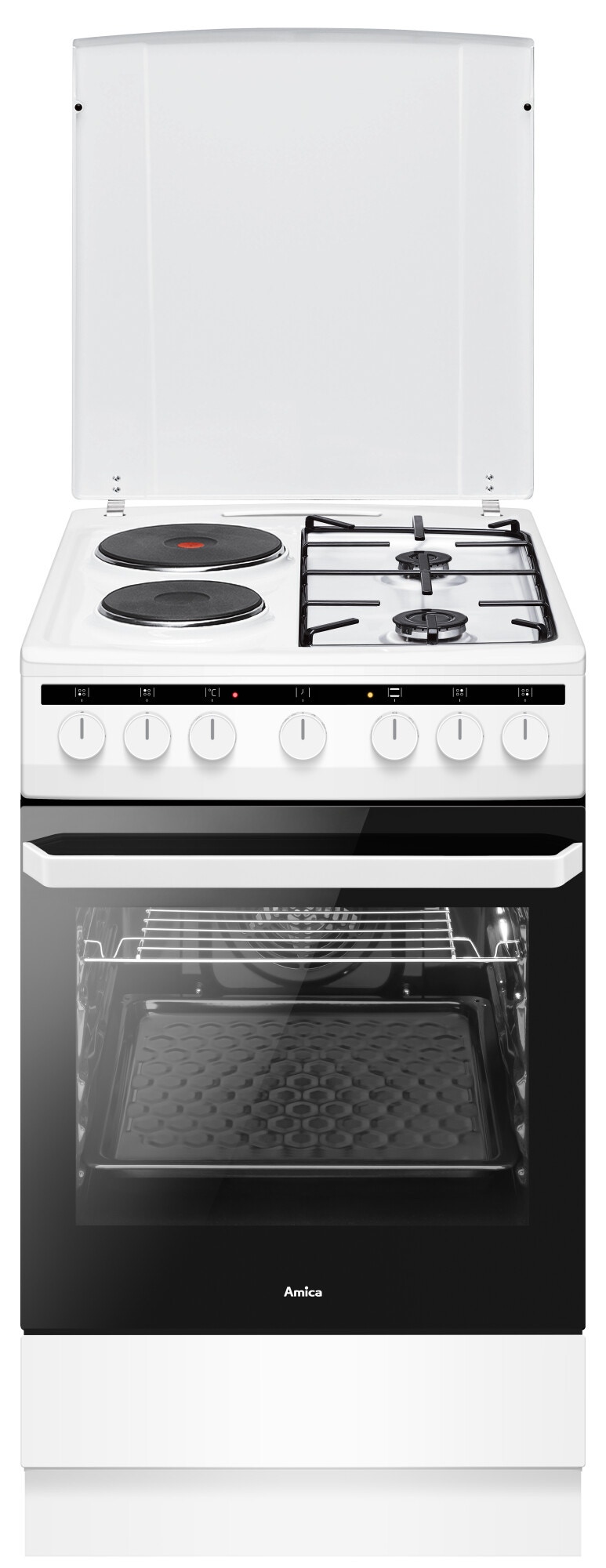 Kuchnia gazowo-elektryczna Amica 58ME2.35HZpMs(W) 50 cm Biały