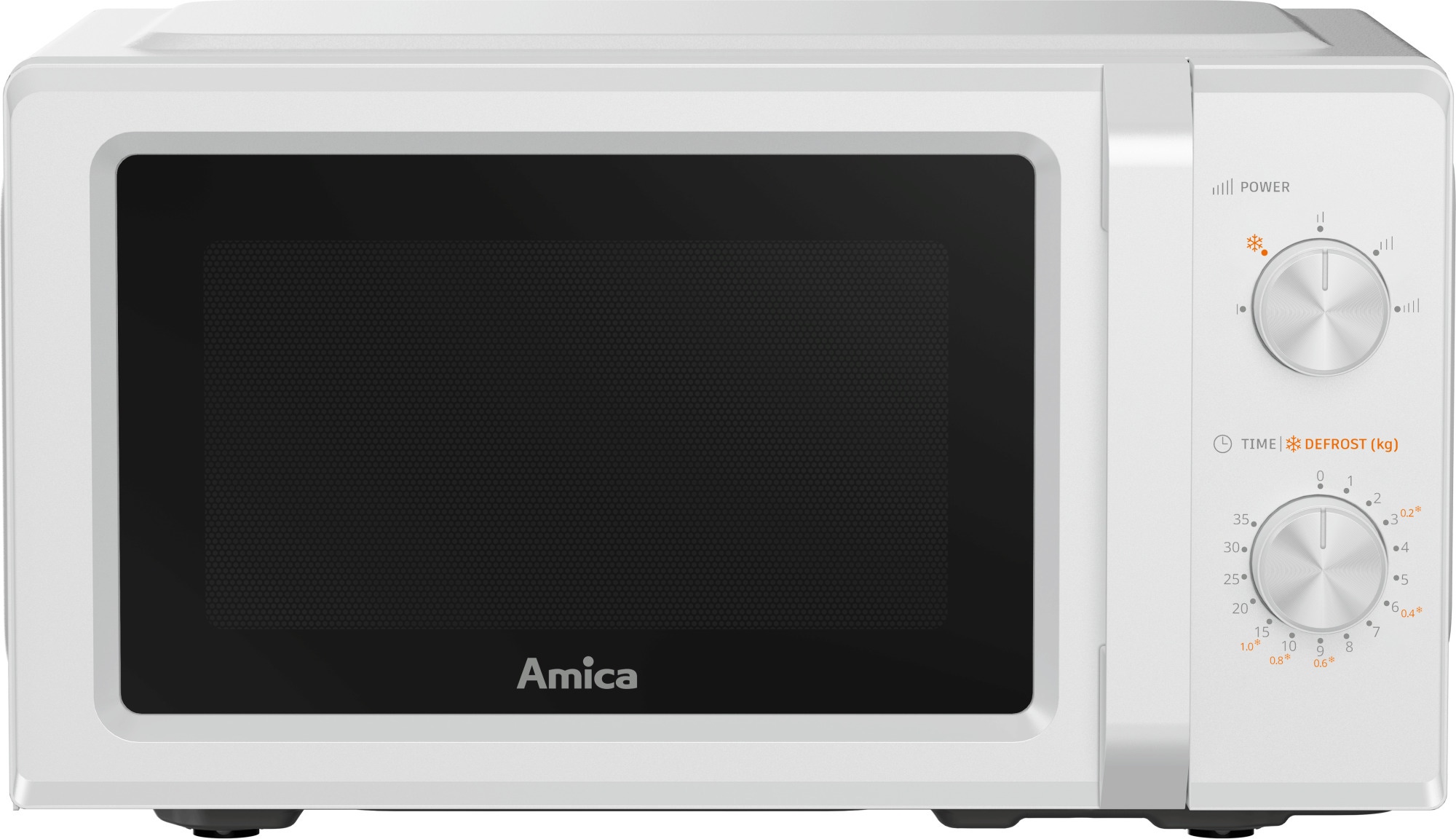 Kuchenka mikrofalowa Amica MMF20M4W Biały 1150 W Sterowanie: Mechaniczne