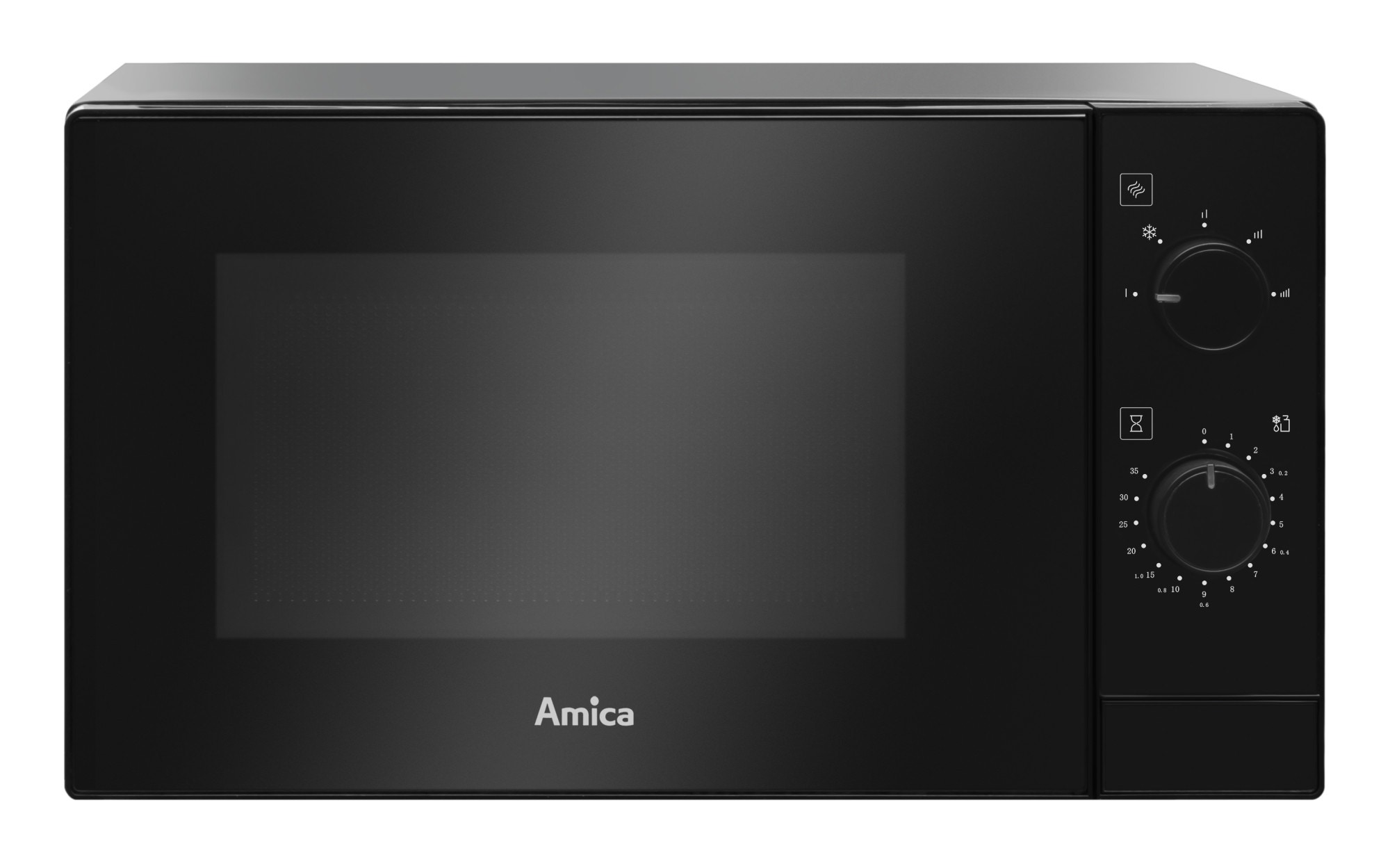 Kuchenka mikrofalowa Amica AMMF20M1B Czarny 1050 W Sterowanie: Mechaniczne