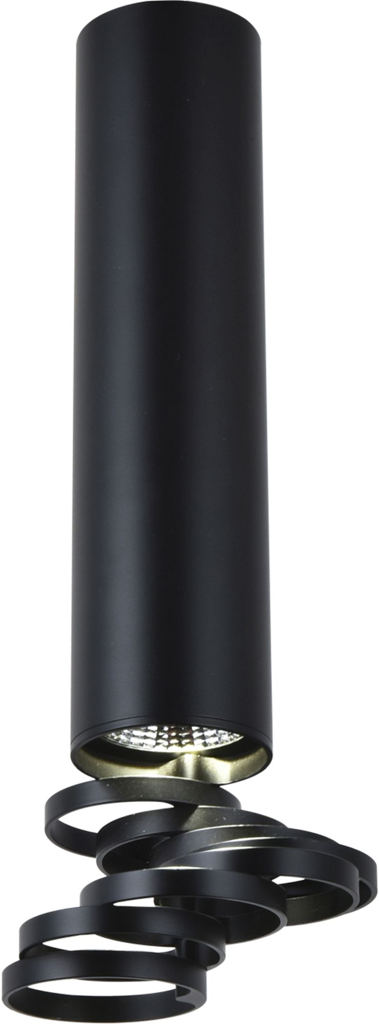 Candellux Tuba lampa podsufitowa 1x50W czarna 2282763