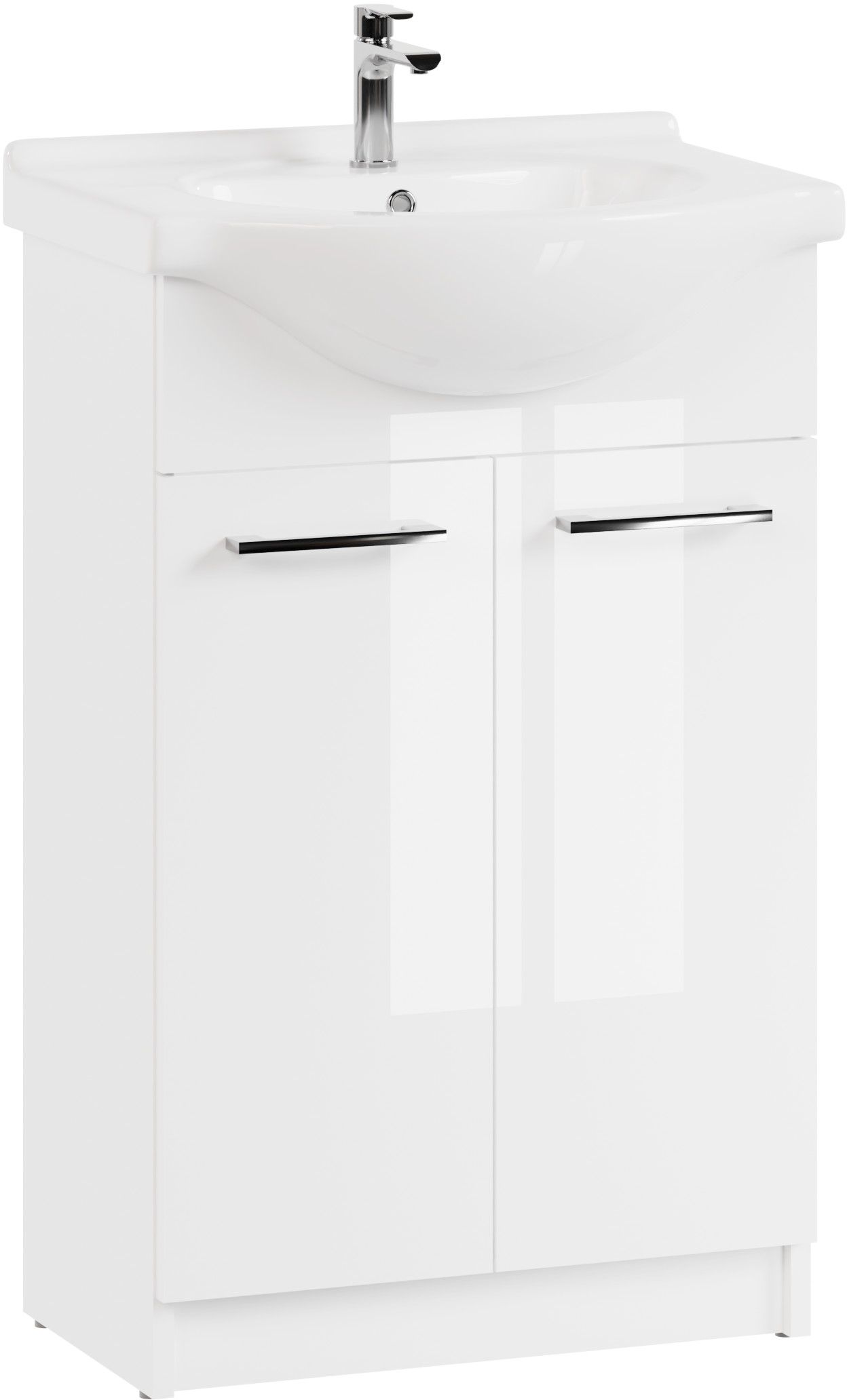 Astor Neo umywalka z szafką 56 cm białą AM-LEU-550-27
