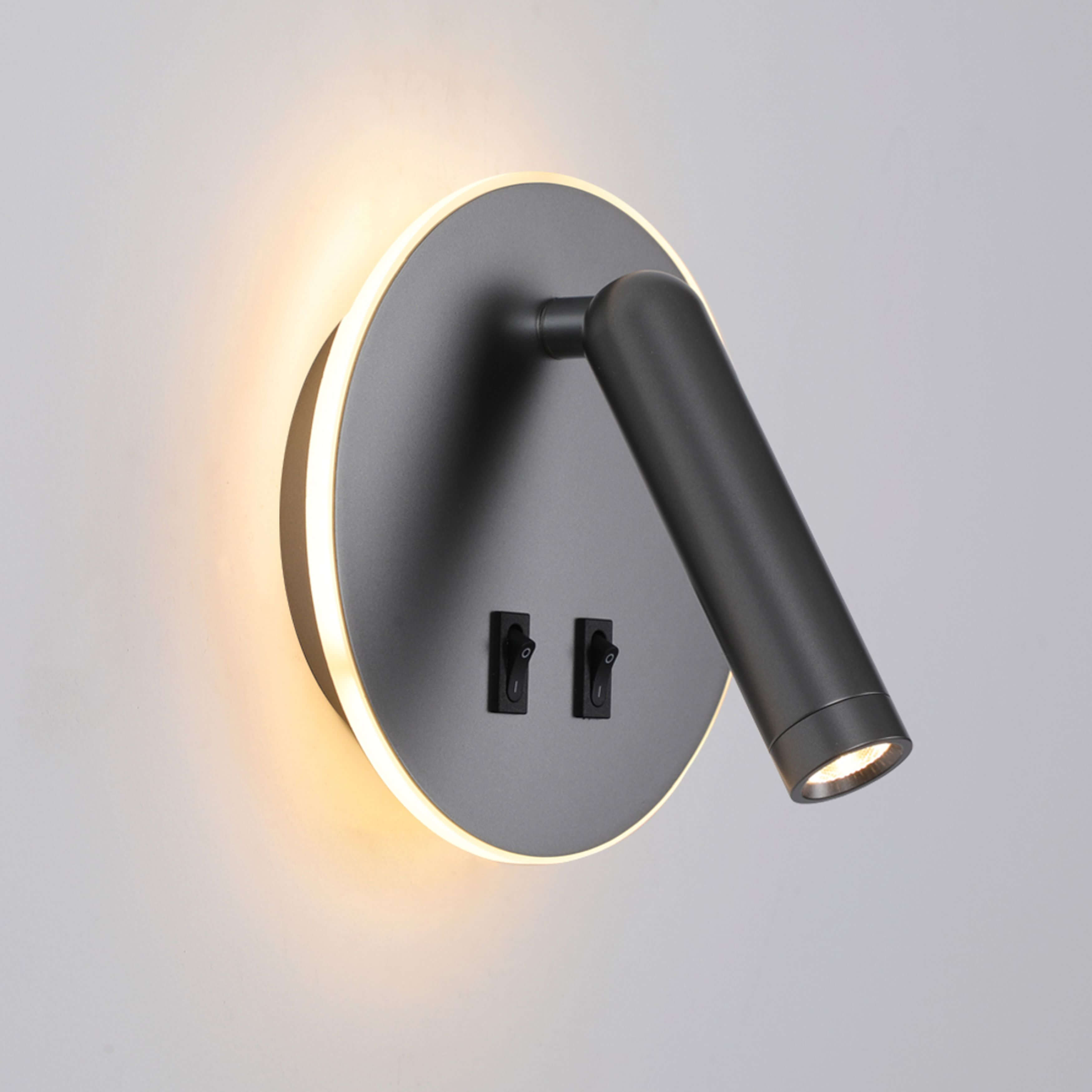 Italux Furla kinkiet 2x8 W szary WL-53742-1-GR