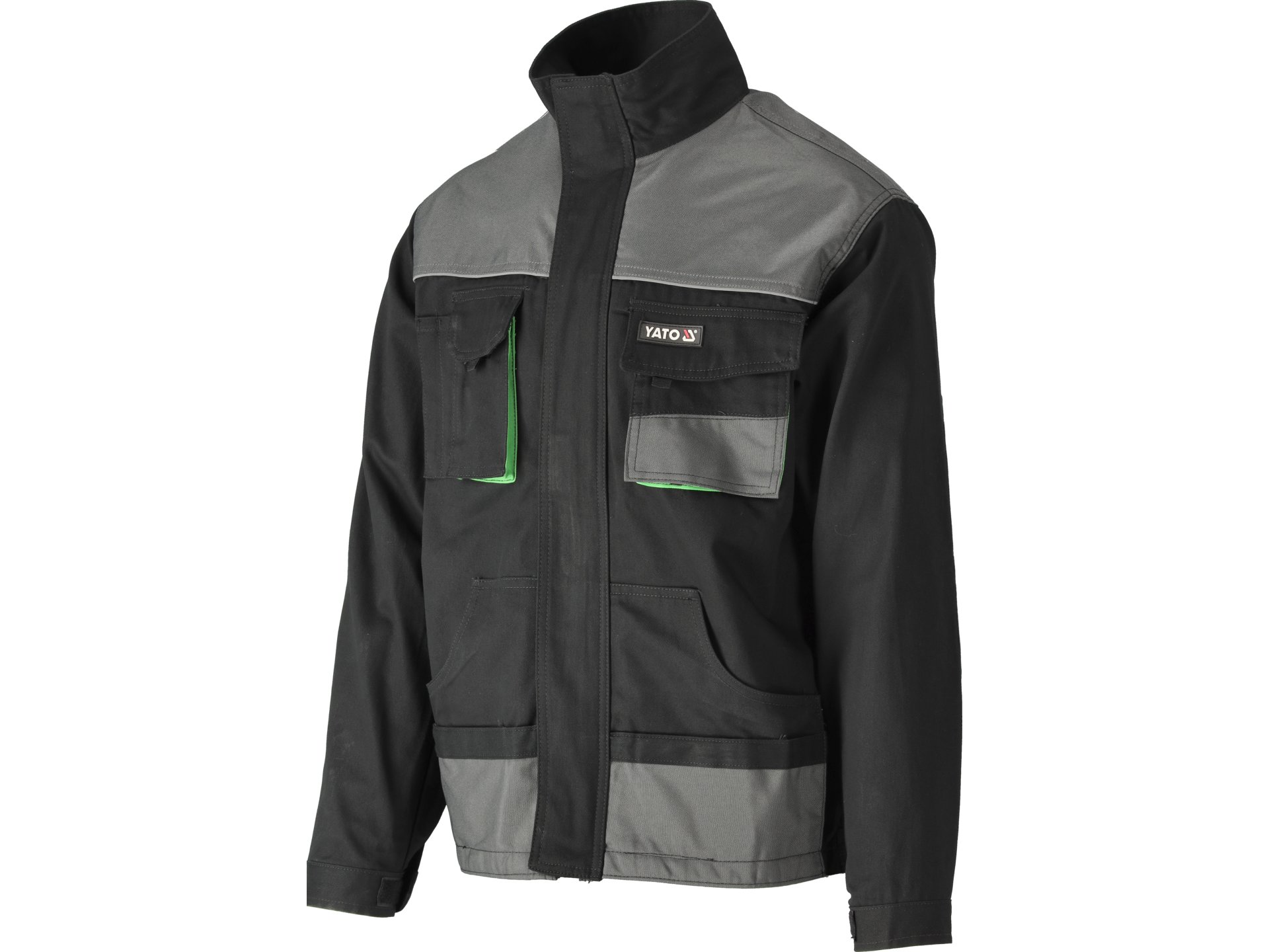 Bluza robocza YATO bawełniana ostrzegawcza męska 8 kieszeni czarna XL YT-80162