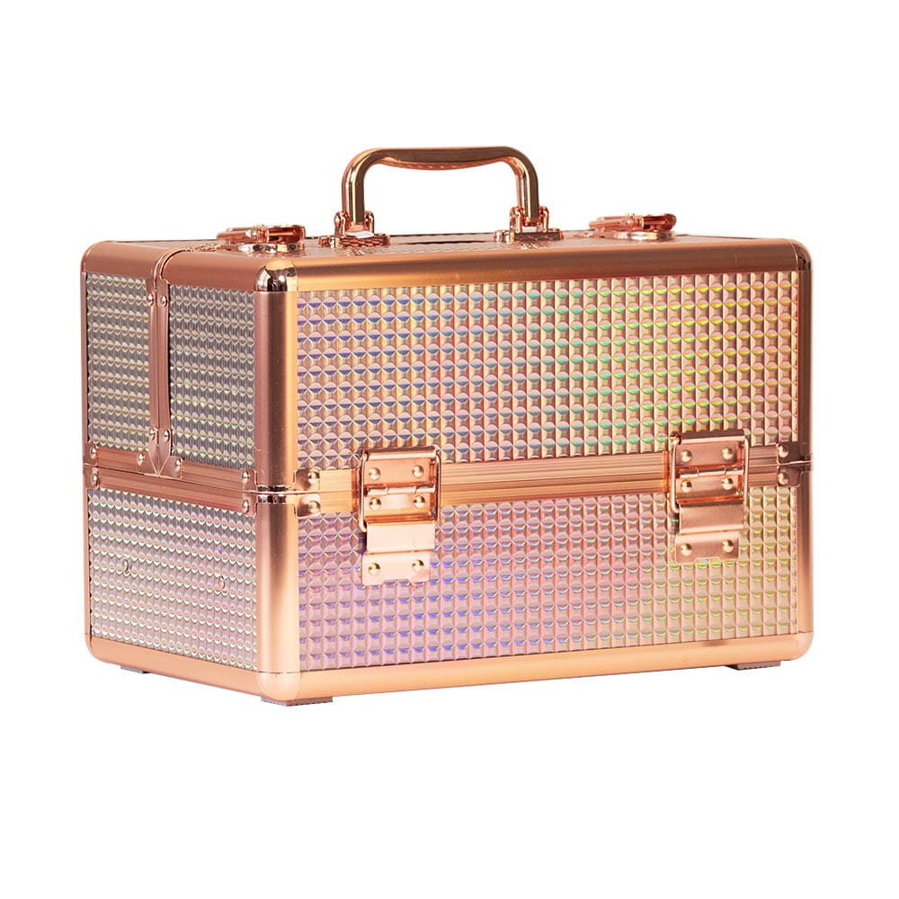 Kuferek kosmetyczny M na lakiery K105-7H okucia rose golden