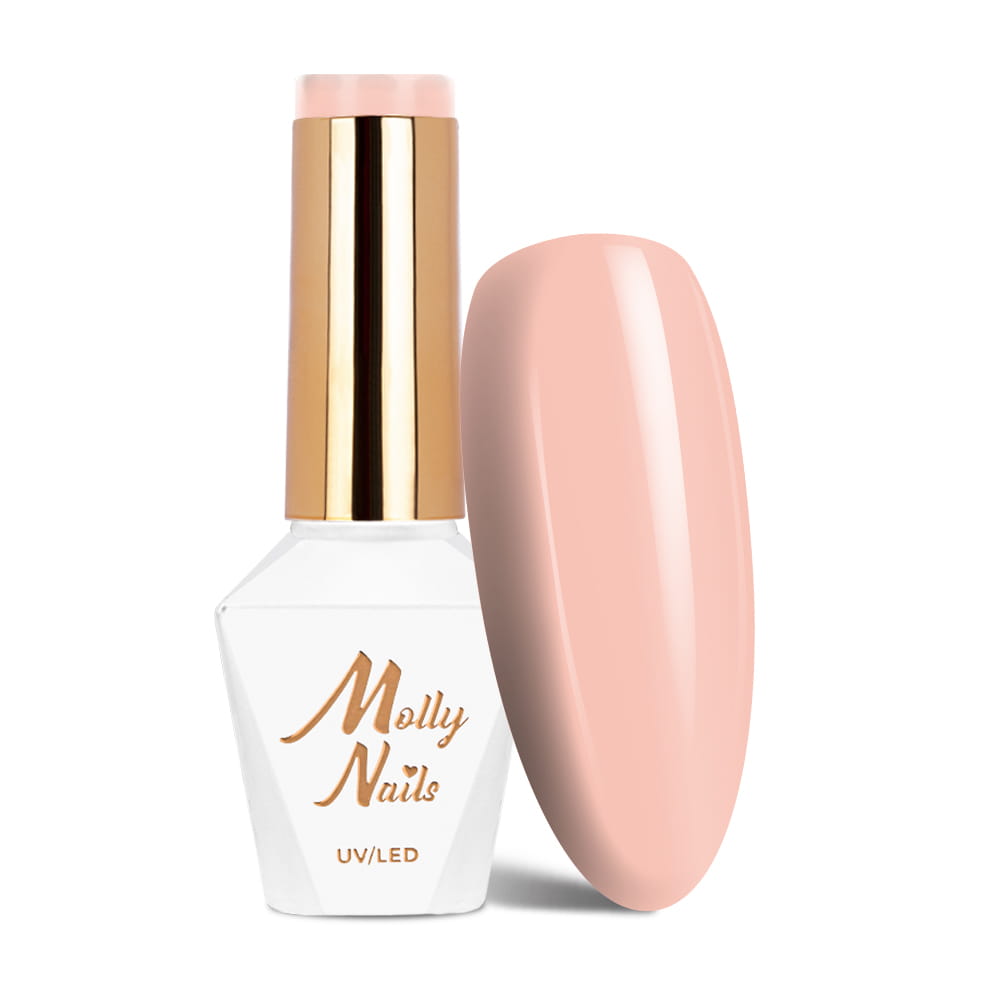 Lakier hybrydowy LED/UV Gel Polish Molly Nails I'm Nudelover Nr 521 Porcelain HEMA/Di-HEMA Free 8g
