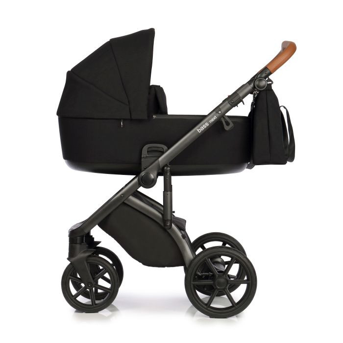 Roan Bass Next-uniwersalny wózek głęboko-spacerowy 2 w 1-Black