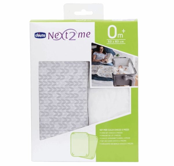 Chicco Prześcieradło do łóżeczek Next2Me 2 sztuki-Tricot