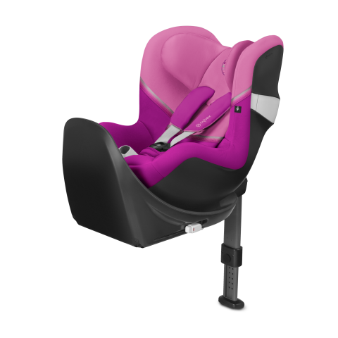 Cybex, Sirona M2 I-Size - fotelik samochodowy bez bazy od urodzenia do 105 cm, do ok. 4 lat-Manhattan Grey-Magnolia Pink