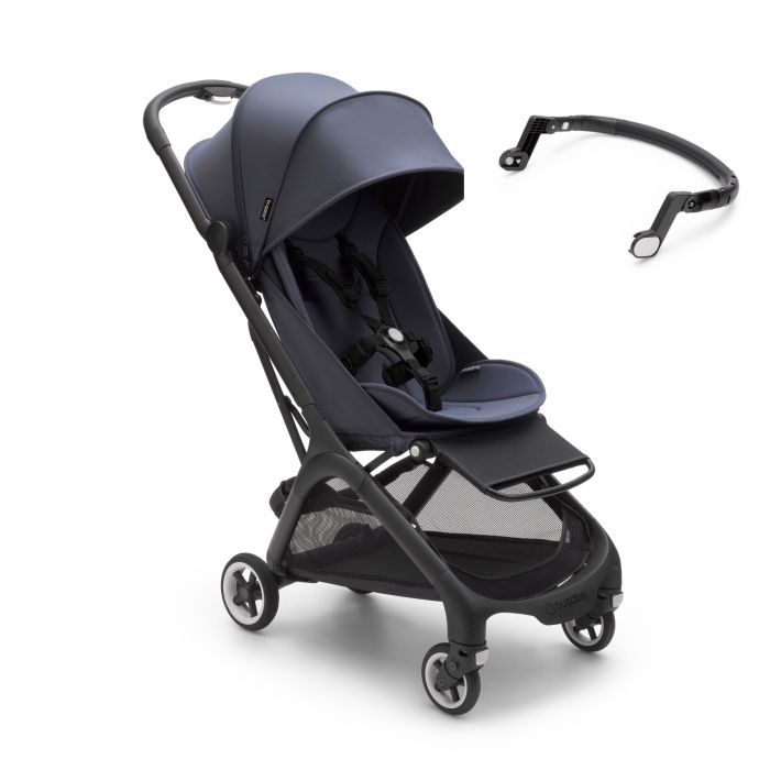 Bugaboo Butterfly - kompaktowy wózek spacerowy z pałąkiem-Black-Stormy Blue