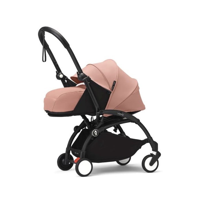 Stokke Yoyo 3 - wózek spacerowy z zestawem dla noworodków-Ginger/ Czarna rama