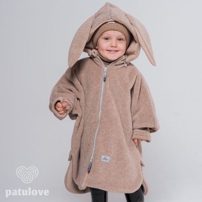 Patulove Premium Ponczo do fotelików samochodowych -Bunny-roz. S